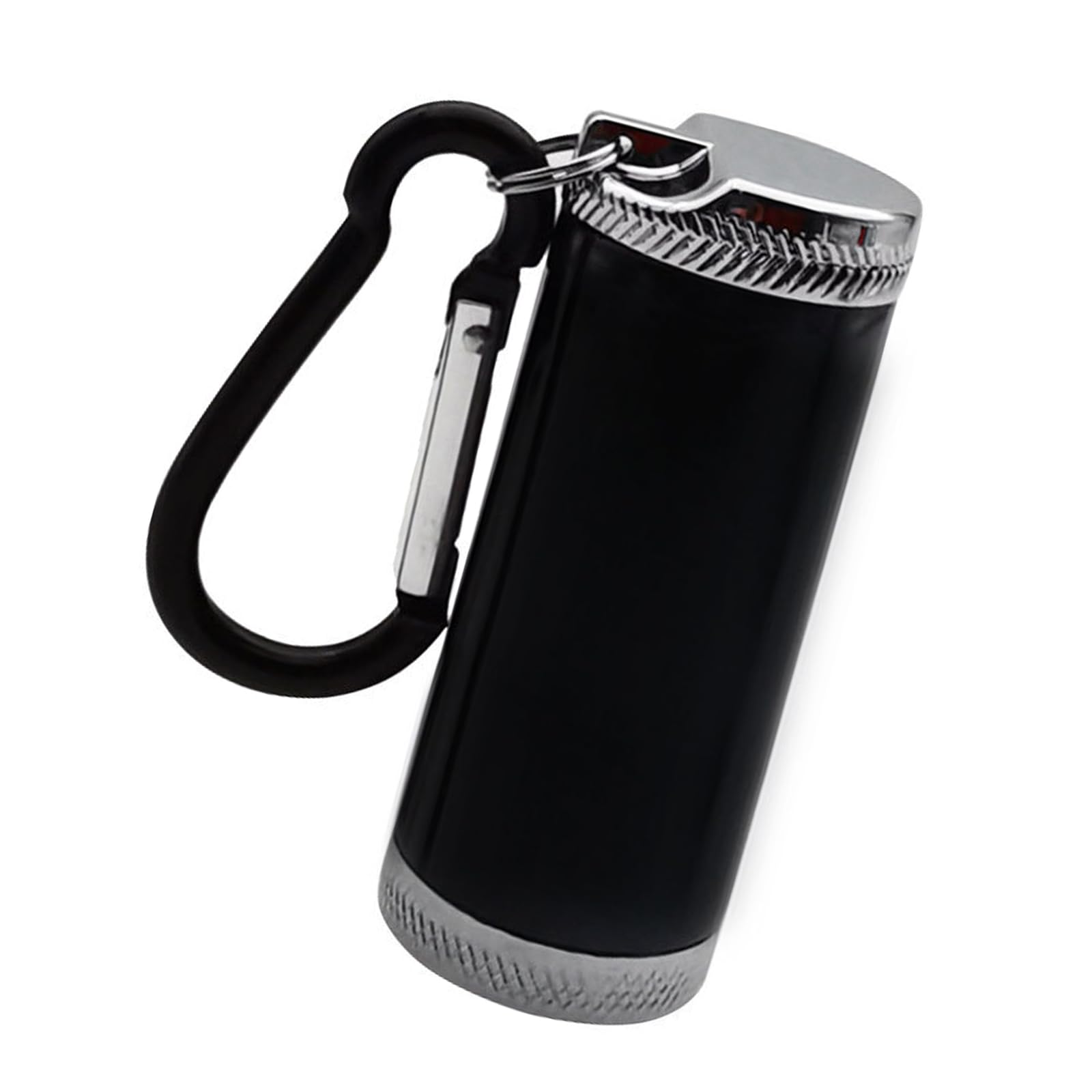 NVOQILIN Pocket Ashtray Sealed Design Aluminum Alloy Container Ashing Scattering Odors Control for Outdoor Travel Use Sealed Ashtray