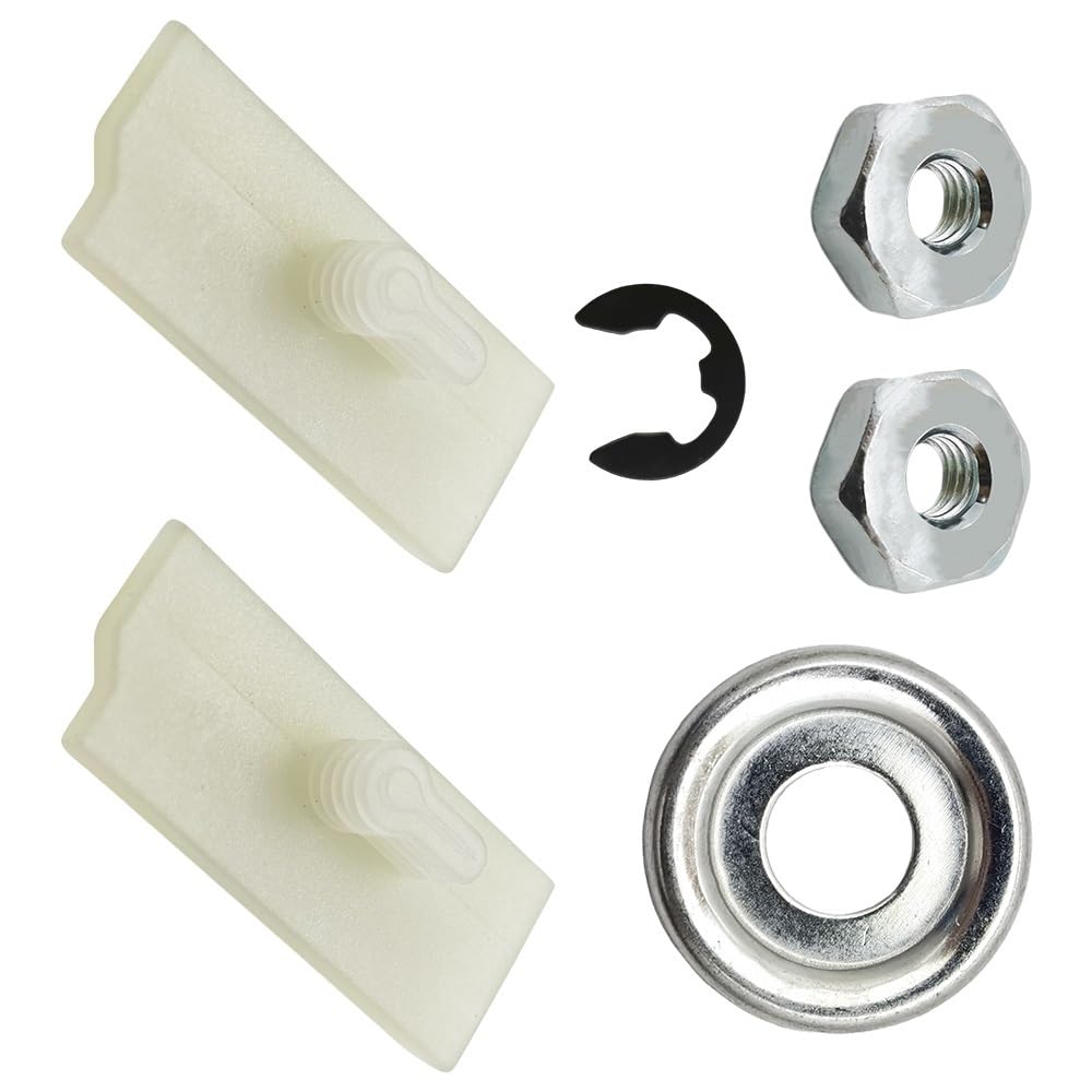 Kit de guidage de chaîne en acier durable et écrous pour tronçonneuse MS210 025
