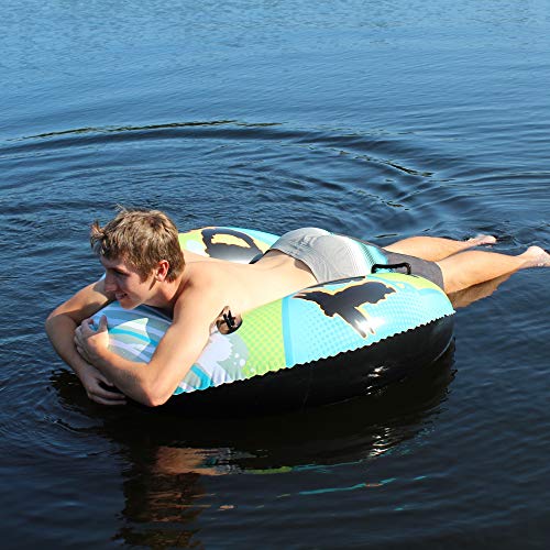 Flexible Flyer Tornado 2-Person Water & Snow Tube. Round Inflatable Pool Float & Double Sled, 50 Inches (I50) #TOP2