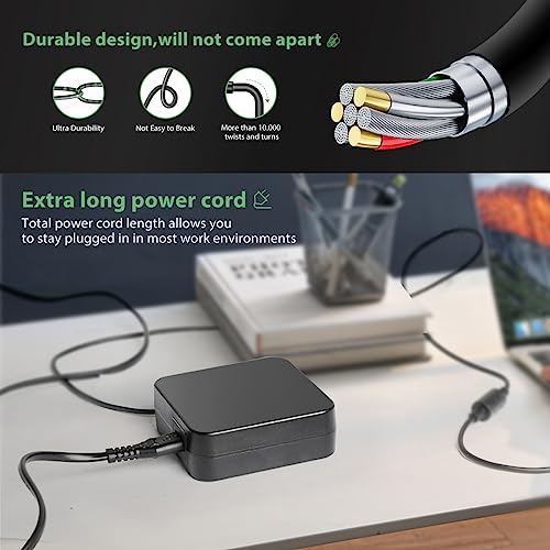 CASIMY 19V 90W Power Supply to DC Power Adapter Output Power XT60 Plug Compatible with ISDT, GT Power, Hota RC and Any Charger with XT60 Input