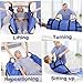 Positioning Bed Pads for Elderly Foldable Reusable Incontinence Bed Pads with Handles Tear Resistance Slide Sheets for Moving Patients