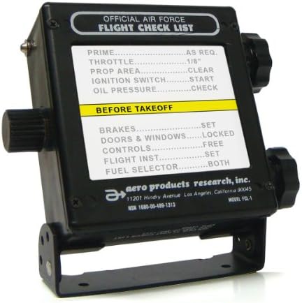 Flight Check List Holder 24 Volt