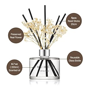 Cocodorflowerreeddiffuserset67ozgardenlavenderscentdiffuserwithstickshomefragranceoilreeddiffuserforbathroomshelfdecor Urban Country Home Decor Cocodor flower reed diffuser set 67oz garden lavenderscent diffuser with sticks home fragrance oil reed diffuser for bathroom shelf decor urban country home decor