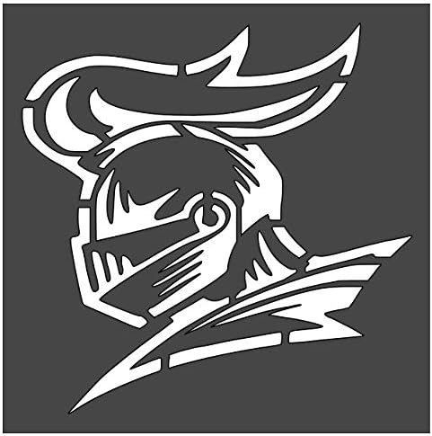 Knight Helmet Stencil 1-5.5x5.5 inch Custom Cut Reusable Stencil Drawing Template Flexible Clear Plastic Sheets 0.15mm Thick SL-852