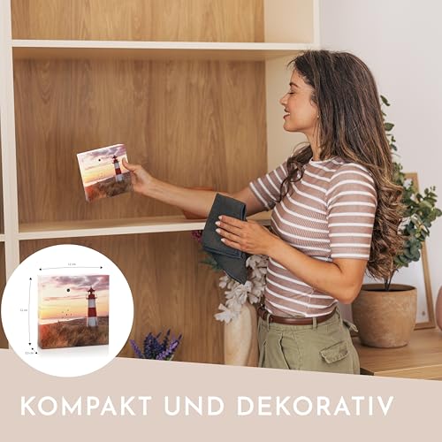 Nordstern Sound Box mit Meeresrauschen für Entspannung und Ruhe - Musikbox mit Bewegungssensor & Lautstärkeregler - 12 x 12 cm