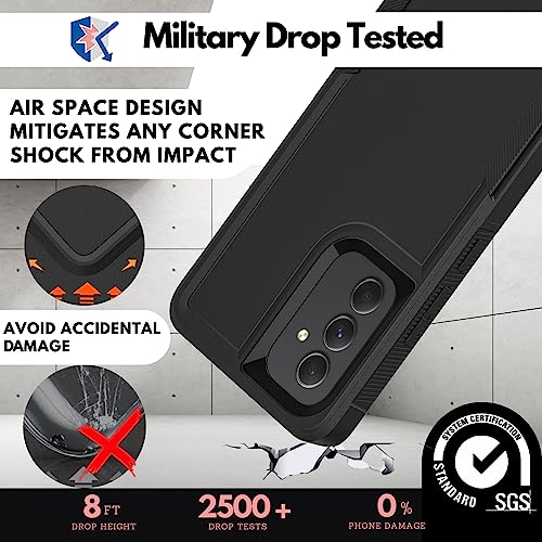 Image of CBUS Grip Case Cover Compatible with Samsung Galaxy S24 Plus (S24+) Black - Drop Tested Protection