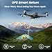 WeFone Drones with Camera for Adults 4k, WF30 GPS Follow Me Drone for Beginners Kids Foldable FPV RC Quadcopter, Return Home, Brushless Motor, 5G Transmission, 40 Mins Flight Time, 2 Batteries