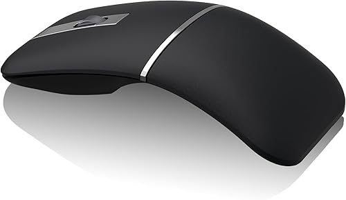 Ratón de arco Bluetooth, mouse táctil curvo inalámbrico sin receptor nano USB, mouse plegable portátil, mini ratones ópticos de computadora para PC,