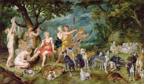 Peinture sur Toile Jan Brueghel l'Ancien décoration murale grand tableau 60x90cm