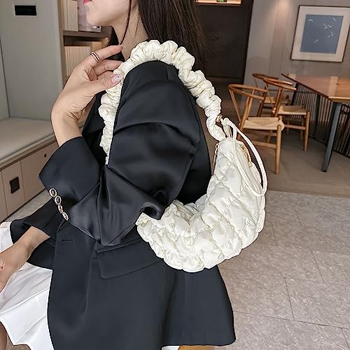 Quilted Shoulder Bag for Women Puffer Crossbody Bag Hobo Cute Quilted Tote Nylon Padding Handbags with Zipper3