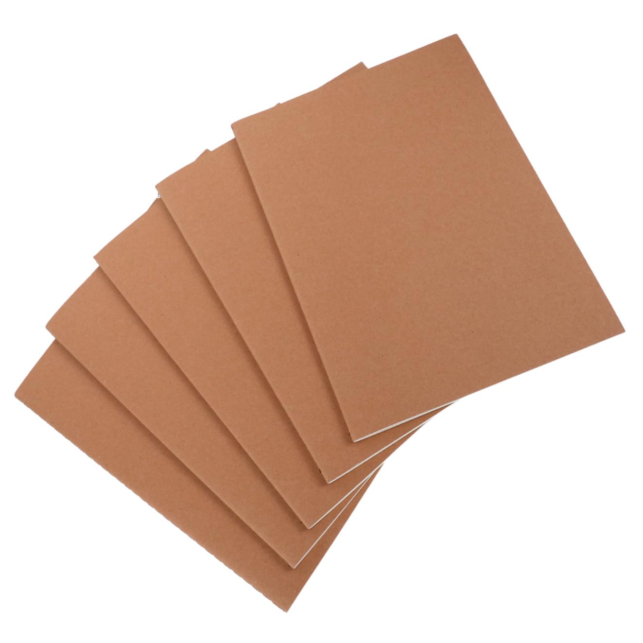 5pezzi Taccuini Senza Righe Con Copertina Kraft Quaderno Per Disegno e Schizzo Pagine Bianche Per Artisti e Studenti Per Viaggi Lavoro e Scuola