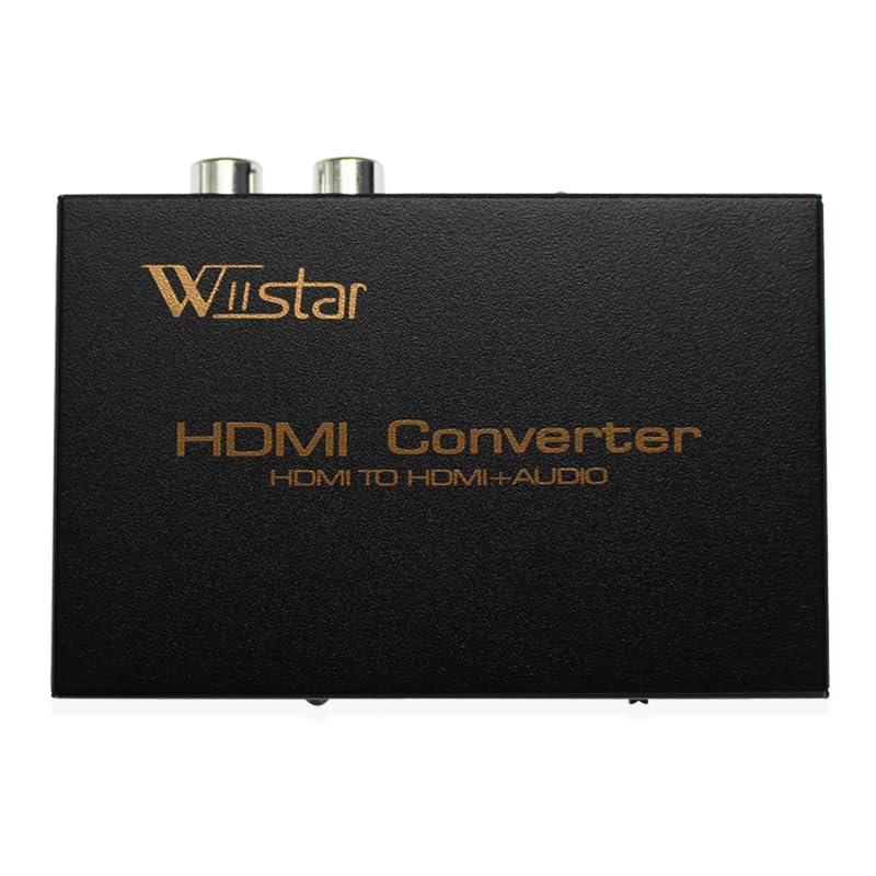 Wiistar HDMI Audio Extractor Converter 5.1CH Audio Splitter 1080P Stereo Analog HDMI to HDMI Optical SPDIF RCA L/R Adapter Converters