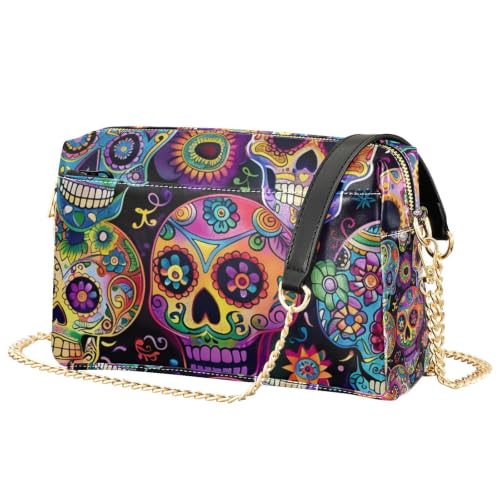 Sac à bandoulière pour femme idéal pour vos sorties urbaines au style rock et fleuri