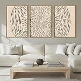 ANHUIB Jesus Wall Art 16x24 Inch Jesus Feeds The 5000 Canvas Wall Art Set of 3 Framed Christian Wall Decor Modern Abstract Art Print for Living Room Bedroom Office