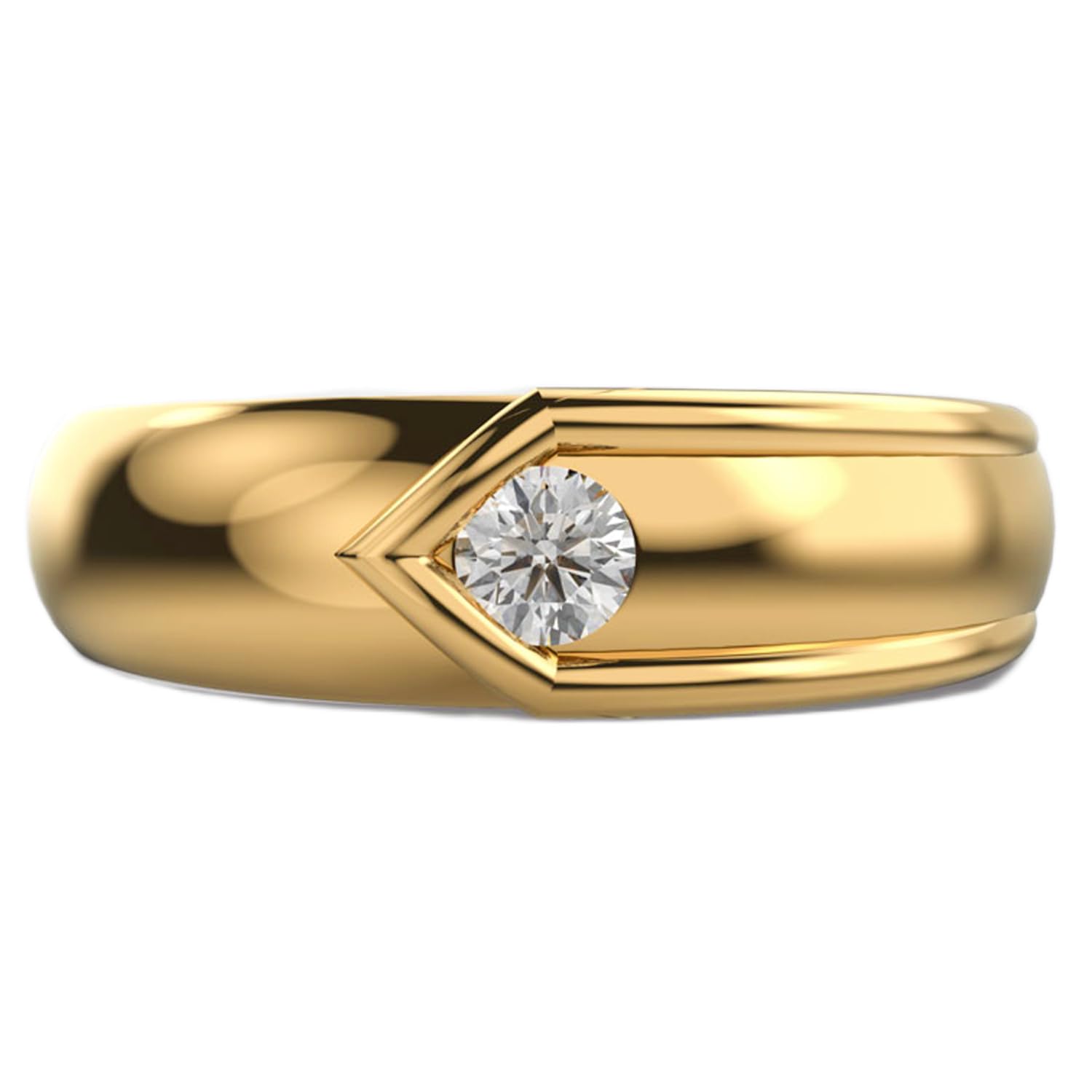 Bague moissanite homme en argent 925 qui ne ternit pas Modernring de luxe