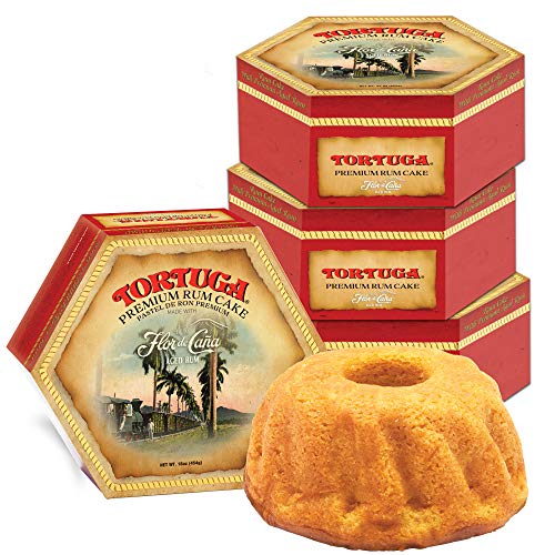 Tortuga Flor de Cana Caribbean Rum Cake w walnuts - 16 oz
