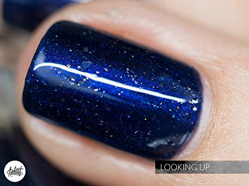 Image of ILNP Looking Up - Midnight Blue Holographic Nail Polish