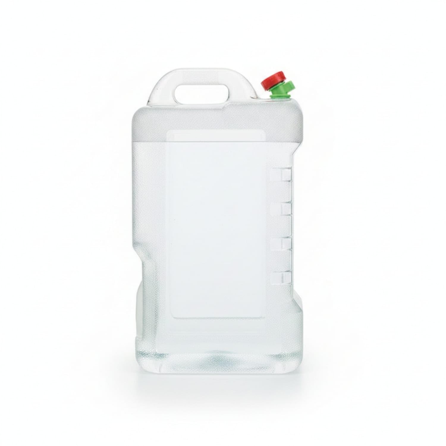 Food-Grade Rectangular Water Container Top Handle Water Container with Scale Clear Storage Gear Screw Cap for Kitchen, Camping, Outdoor Use, Transparent, 25L-image-38