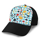 Gran calidad 6 Unisex Fashion Hats Gorra de béisbol Gorra Oktoberfest patrón sin Costuras con Bebida y Comida Deportes Snapback