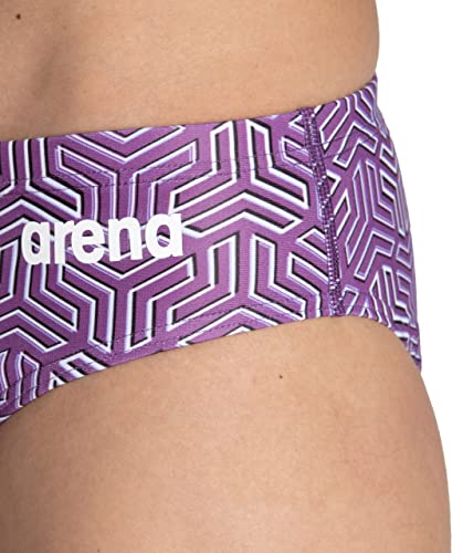 Arena Men's Brief Kikko, Black-Multi Purple, 382