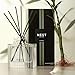 NEST New York Reed Diffuser, Bamboo - 5.9 fl oz - Fragrance for Up to 90 Days - Reusable, Refillable Glass Holder - Includes 8 All-Natural Reed Sticks - Flame Free