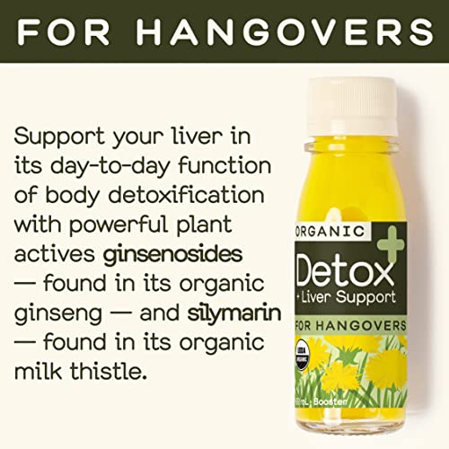 Greenhouse Juice Detox Wellness Shot 12-Count 60ml Glass Bottles | Organic, Vegan, Gluten-Free, Liver Health Wellness + Anti-Inflammatory with Ginseng, Milk Thistle, and Dandelion - Image 6