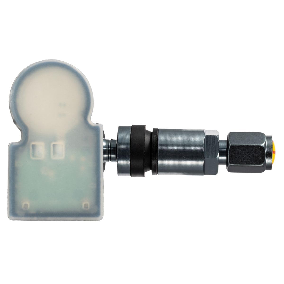 Electronicx 4 x czujnik TPMS TPMS czujnik ciśnienia w oponach 433 MHz wstępnie zaprogramowany zawór metalowy Gunmetal zestaw 4-częściowy zamiennik do felg aluminiowych, felg stalowych