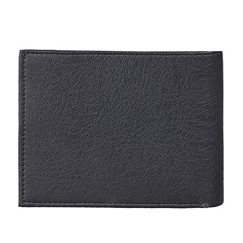 Image of KARA Black Men's Faux Leather Wallet - Bifold Wallet for Men with De-Attachable Card Holder Sleeves