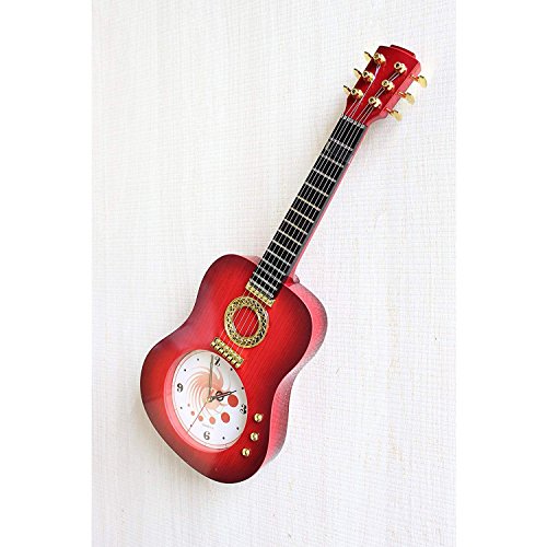 Image of Guitar Shaped Beautiful Wall Clock for Your Home Decor and Best Gift for Your Loved Ones(24 inch)(60 cm)