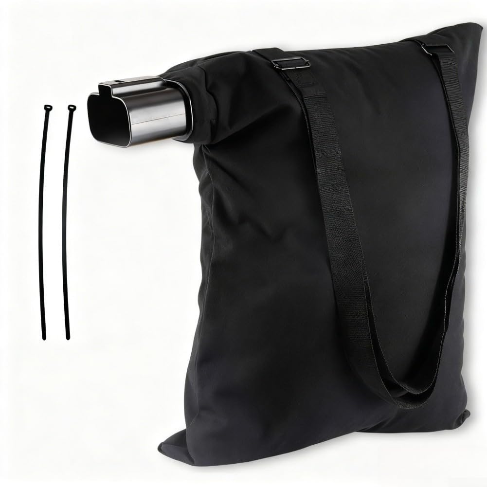 Sacchetto sottovuoto di ricambio per soffiatore fogliame 5140125-95 per Black And Decker BV3100 BV2900, sacco di raccolta a spalla in poliestere per una pulizia efficiente dei detriti