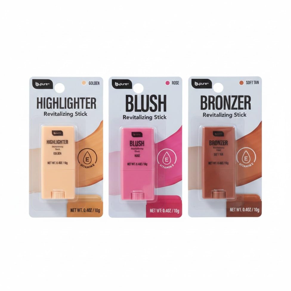 Highlighter, Blush & Bronzer Revitalizing Stick, set of 3