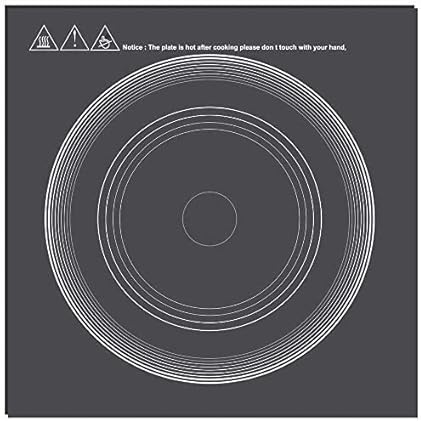 PGSA2Z Induction Glass Top Plate 27x27cm