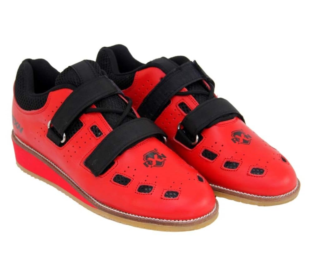 Image of RXN World Star Weightlifting Shoes for Men | Natural Leather with Mesh Lining Upper Eva Out Sole Weightlifting Shoes