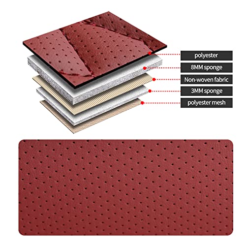 Image of GXT Car Seat Covers Front Seats Only, Front Car Seat Covers 2 Pack, Premium Faux Leather Car Seat Cushion - Universal Fit for Most Sedans SUV Pick-up Truck with Headrests(Red)