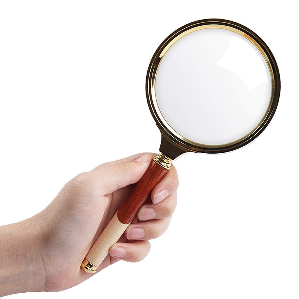SaryEdge 6 Times Magnifying Glass for The Elderly to Read, Children Portable HD Magnifier Plate,