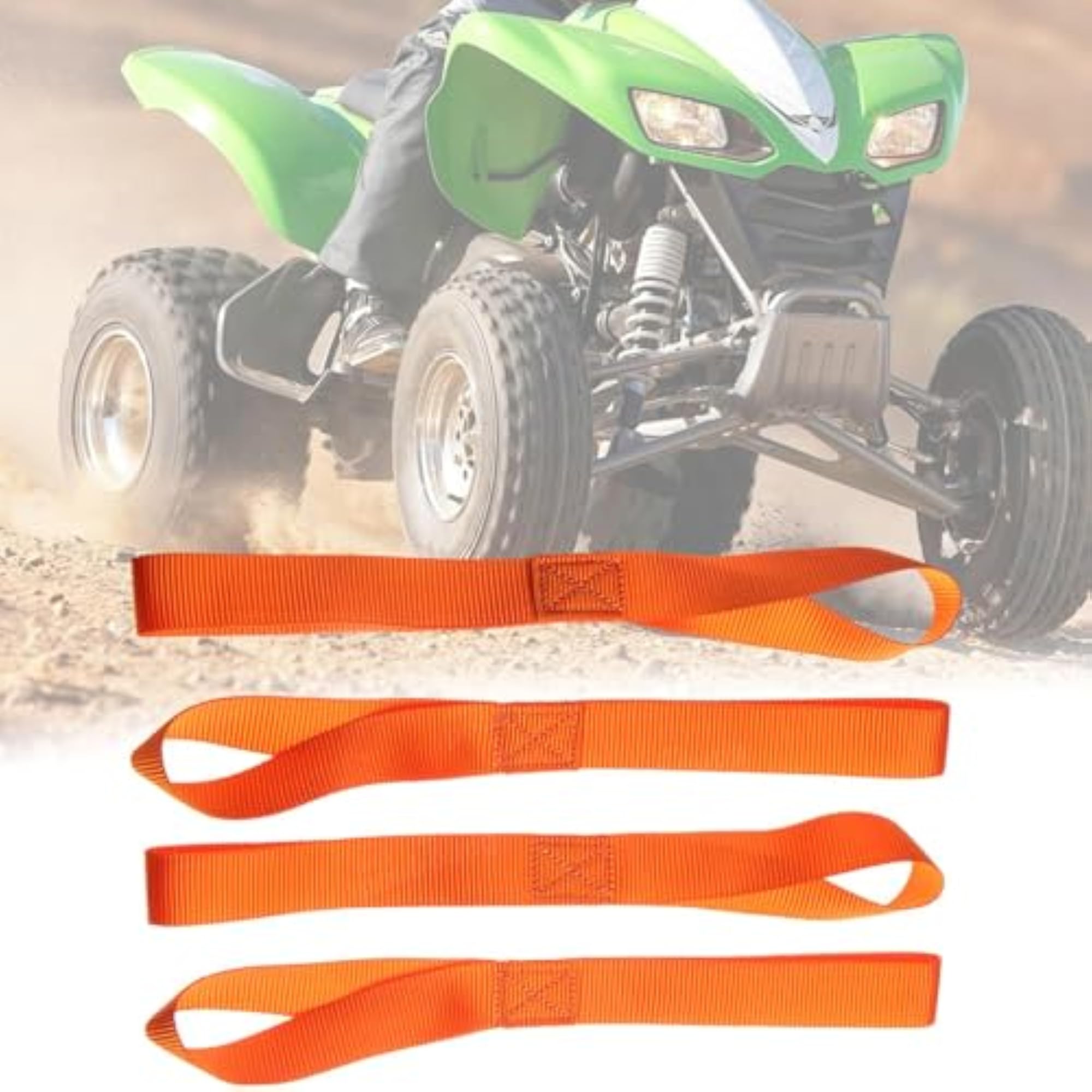 5Pcs Soft Loops High Strength Tie Down Loops Nylon Heavy Duty Orange