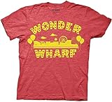 Ripple Junction Bob's Burgers Wonder Wharf Adult T-Shirt Small Heather Red