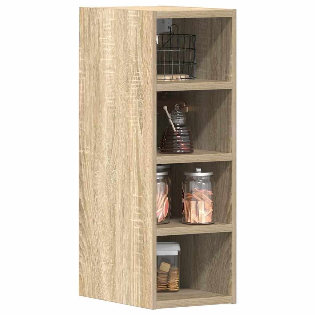 vidaXL Armoire Suspendue chêne Sonoma 20x29,5x60 cm Bois d'ingénierie, Armoire de Cuisine, Placard, Armoire Flottante, Armoire de Rangement