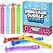 32 Pack Bubble for Kids Party Favors, 8 Style Mini Bubble Wands with Gift Box, Dinosaur Toys Bulk for Carnival Prizes Goodie Bag Stuffers Supplies, Birthday Bath Time Bubbles Blower Toy for Girl Boy