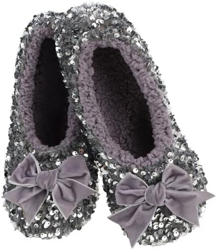 Snoozies Womens Glamour Bling Ballerina