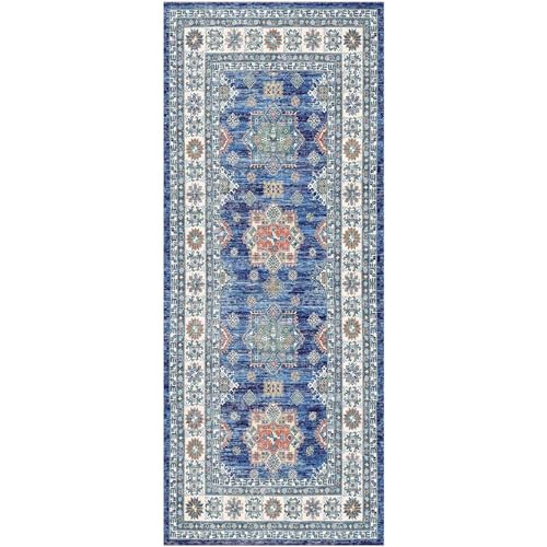 Tapete decorativo azul 1'10" x 5' Runner miniatura 1