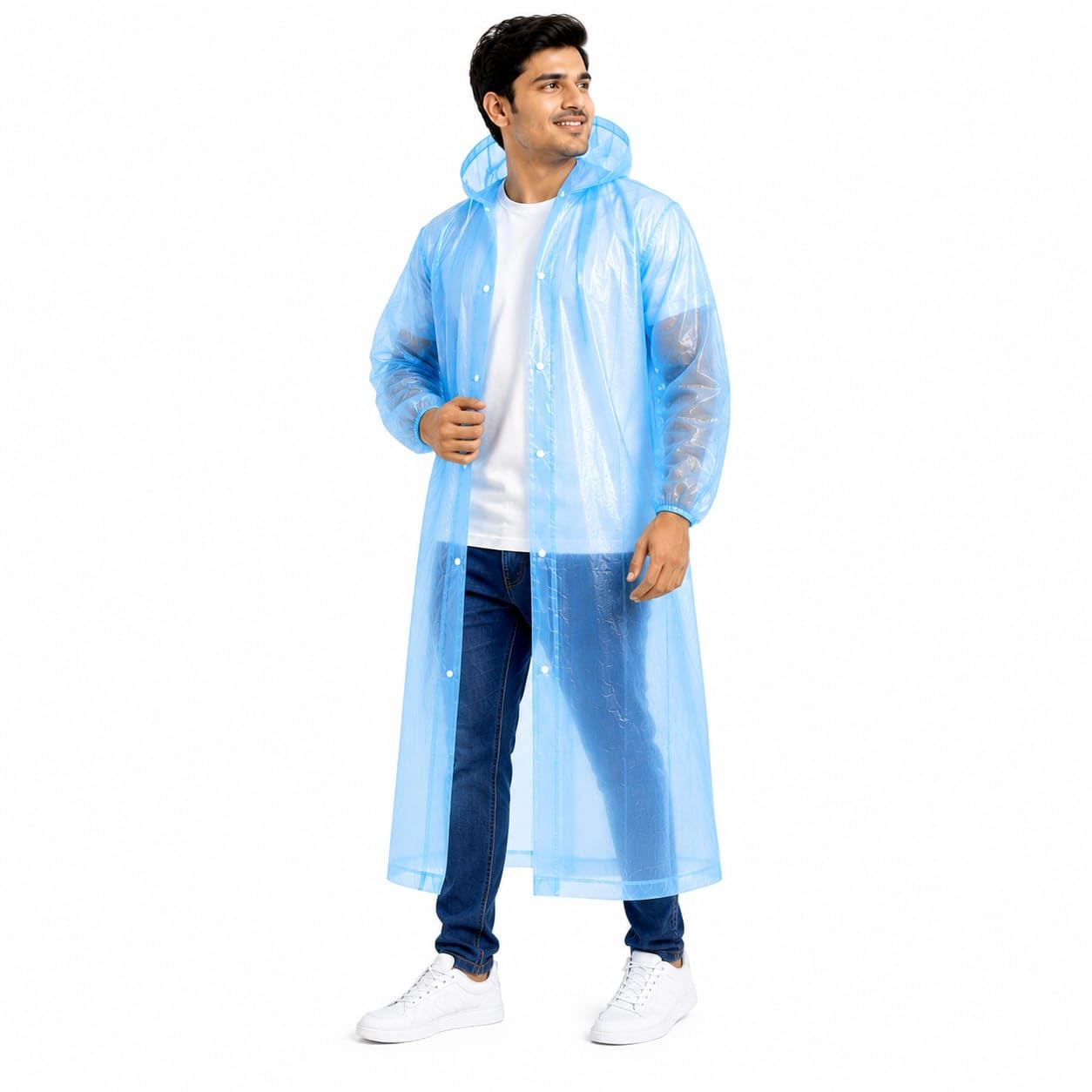 Raincoat with Hood Blue Pack of 1-image-7