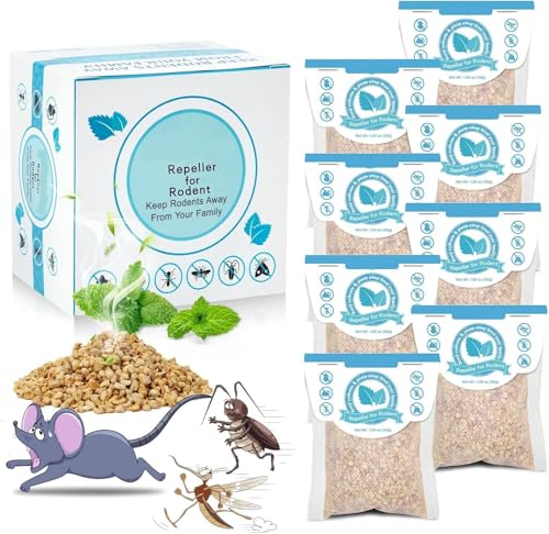 Image of CRIYALE Rat Repellent Pouches Natural, Long-Lasting, Non-Toxic & Eco-Friendly Rodent & Pest Control for Home, Kitchen, Warehouse & Garden Effective Deterrent for Mice, Mouse, Spider & Roaches (10pc)
