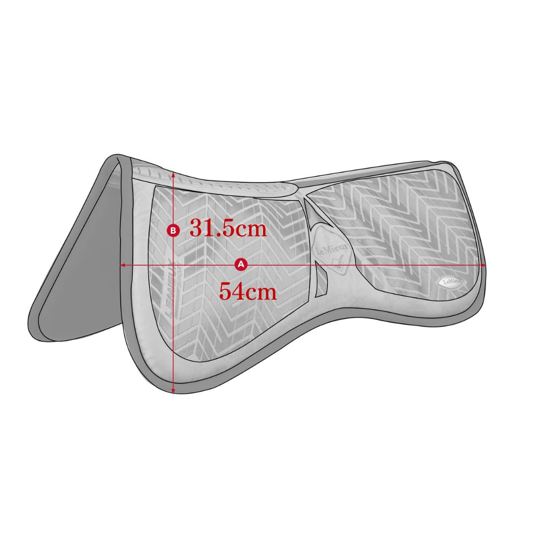 Amazon.co.jp: LeMieux Sports Grip Memory Foam ハーフパッド 