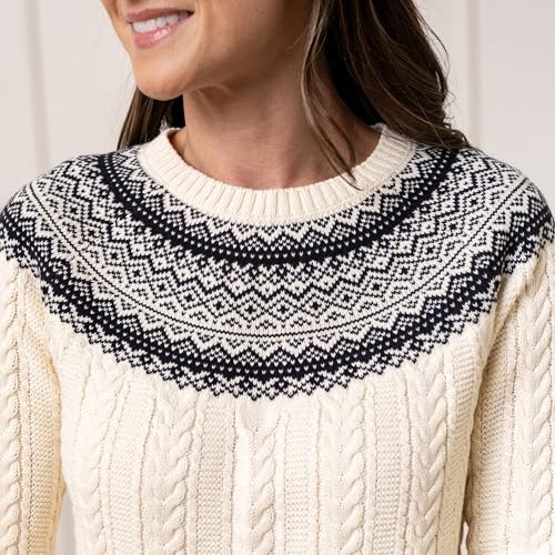 Image of Hope & Henry Women's Classic Long Sleeve Pullover Sweater