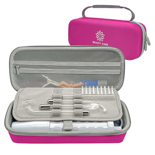 High Frequency Wand Case for Nuderma/Houzzi/Uupas/Titoe Hard Storage Protective Carrying Case Compatible with Portable Handheld Skin Therapy Wand Machine and Attachments (Case Only)