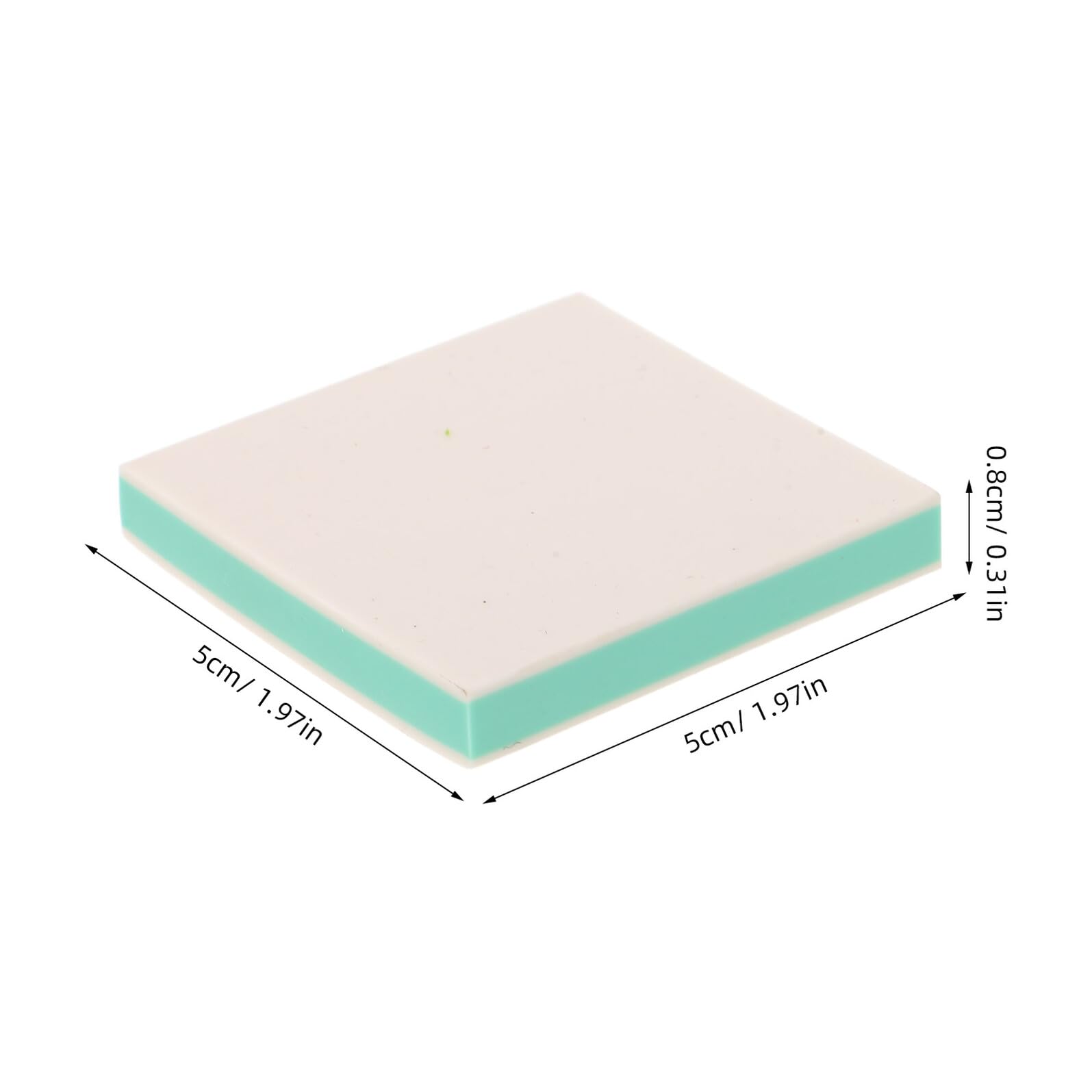 SHERCHPRY 24 Piezas Bloques de Linóleo para Tallado Suaves para Grabado de Sellos, Material de Caucho Blanco y Verde para Manualidades Diy, Kit de Impresión Artística y Scrapbooking