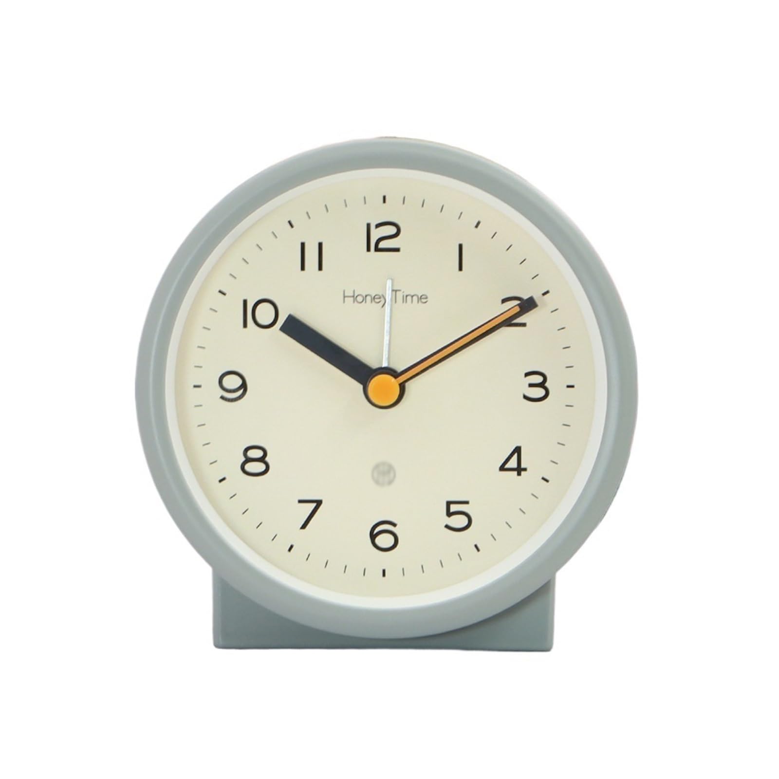 Wecker Wecker, leise, kein Ticken, Schlichtes Design, batteriebetrieben, mit Nachtlicht for Schlafzimmer, Nachttisch, Wohnzimmer, Schreibtisch, Regal Kinderwecker(Light Grey)