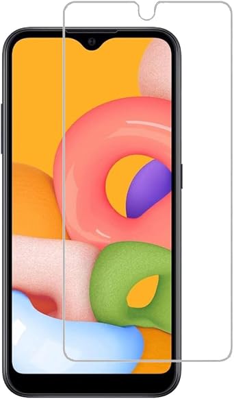 لـ Samsung Galaxy A01 حامي الشاشة الزجاجي المقسى - [2 Pack] [مضاد للخدش] لـ Samsung Galaxy A01 SM-A015V Edge حامي عالي الوضوح من الزجاج المقسى حامي أمامي خالٍ من الفقاعات