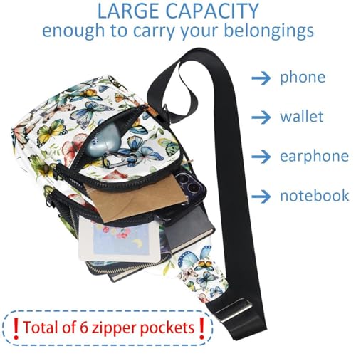 Sac à dos à bandoulière à sangle réglable multicolore pour le sport